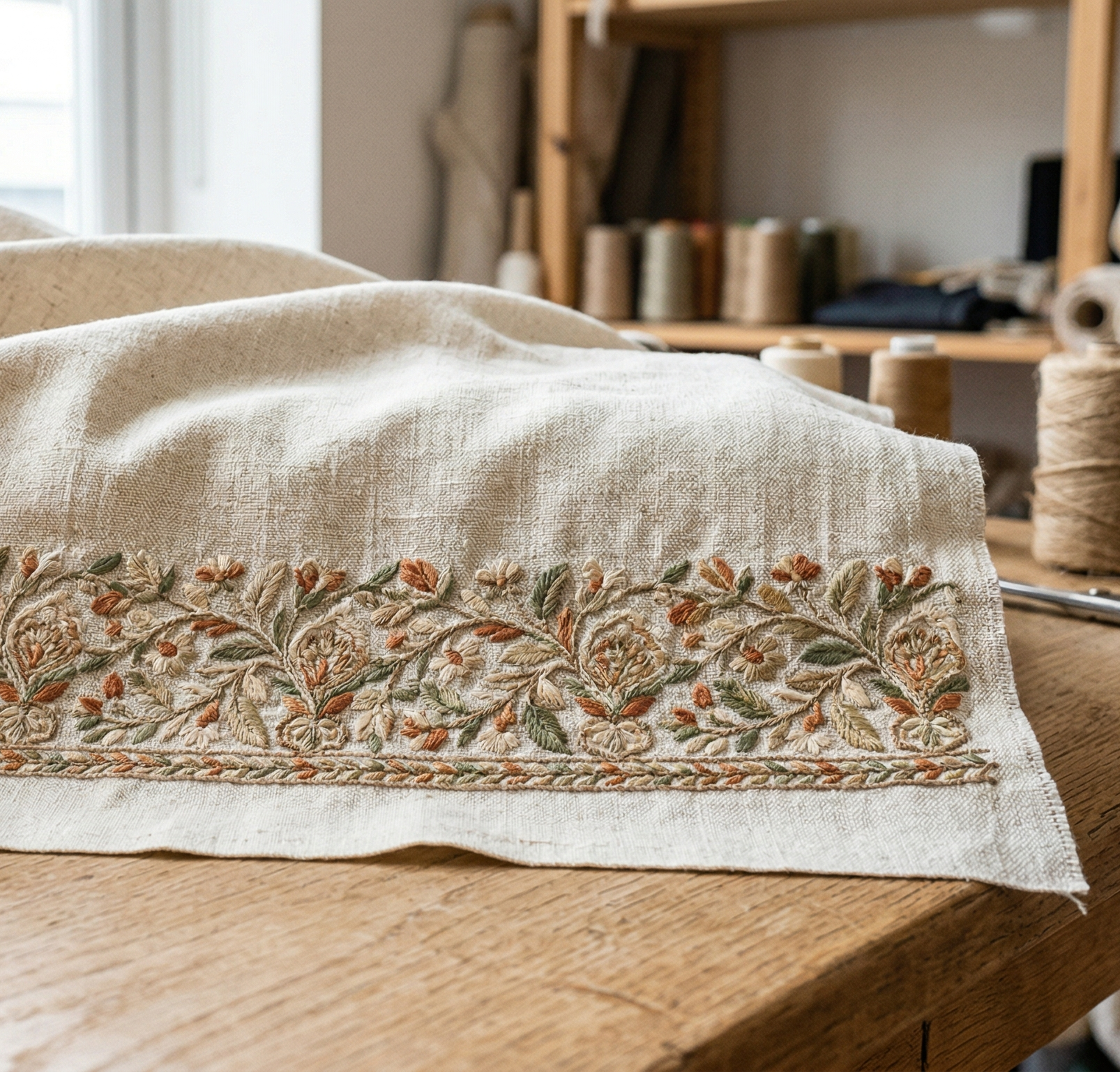 Embroidery fabrics